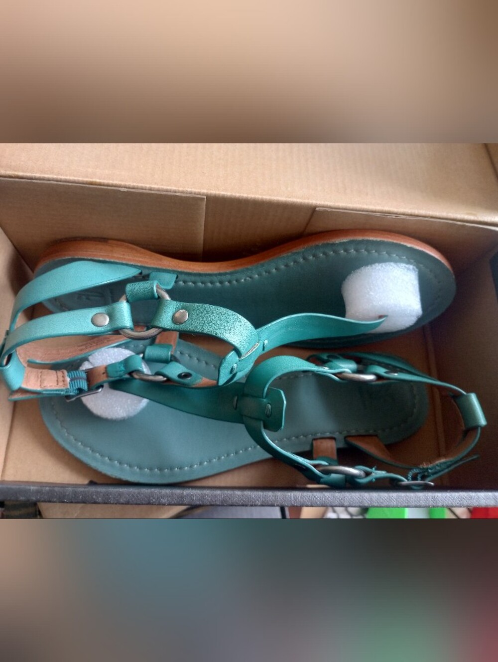 Frye Rachel Ring T Strap Women's Sandals New In Box